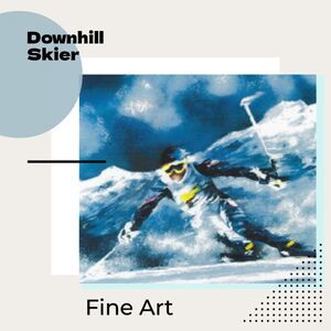 "Downhill Skier" by Victor Spahn Seriolithograph